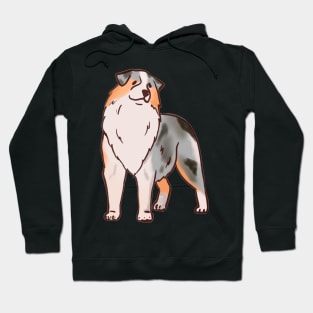 Blue Merle Aussie Hoodie